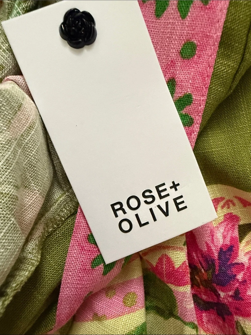 Rose & Olive Floral Tiered Maxi Skirt in Yellow, Green & Pink